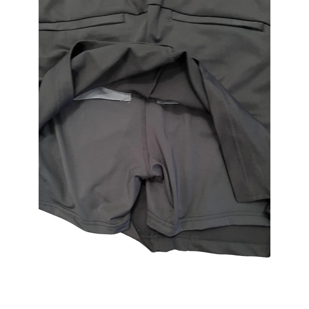 NWT Lands End Womens Skirt Skort Sz 12 Black Above Knee Active Wear Undershorts - Picture 3 of 5